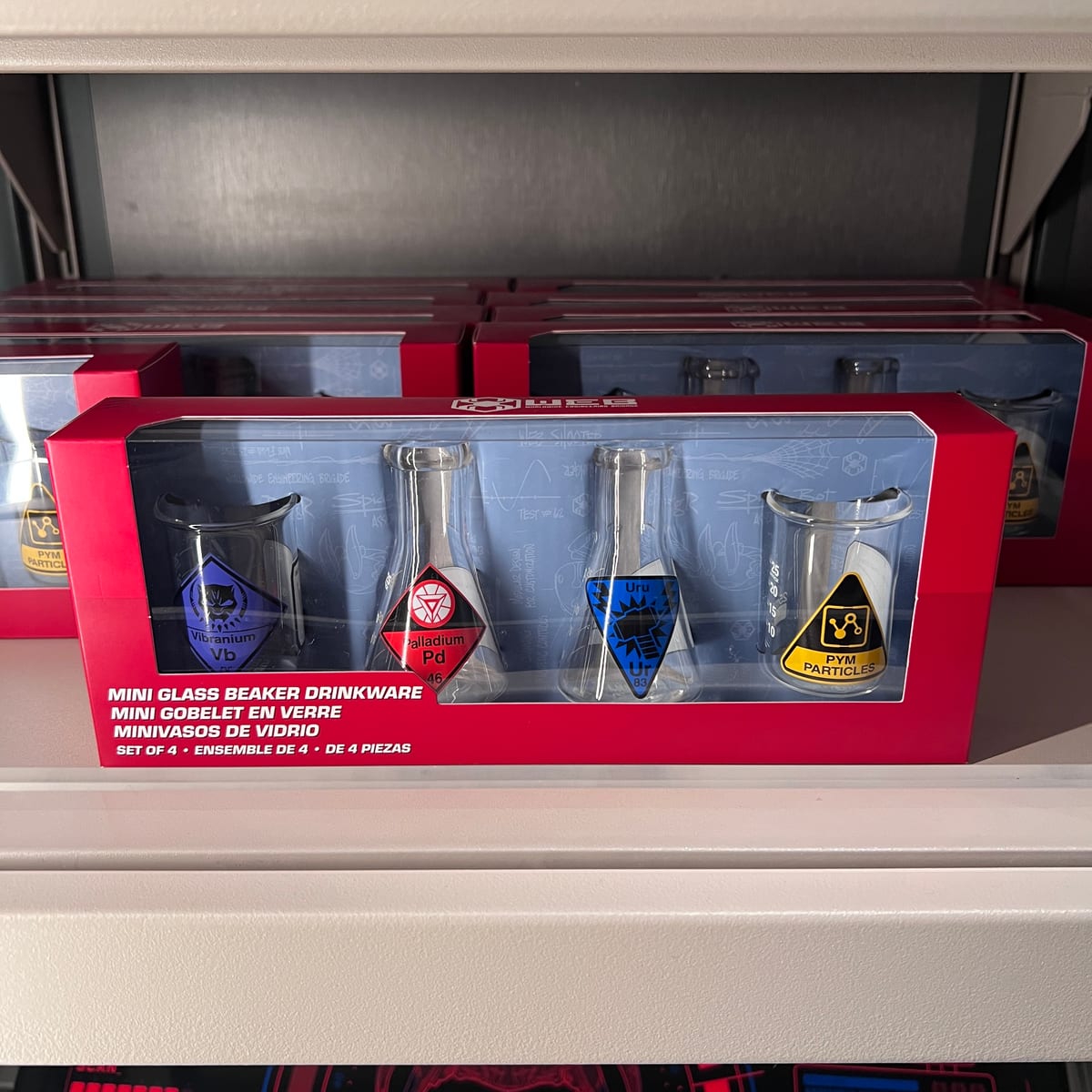 Disneyland Paris Spider-Man Web Mini Glass Beaker Drinkware