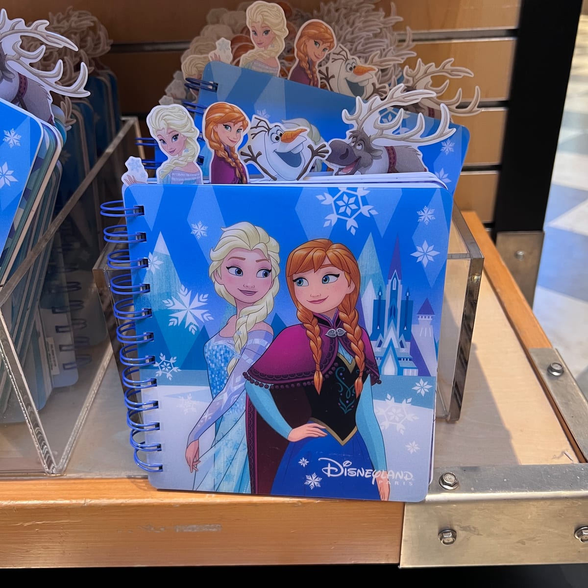 Disneyland Paris World of Frozen Character Bookmark Notebook view 1