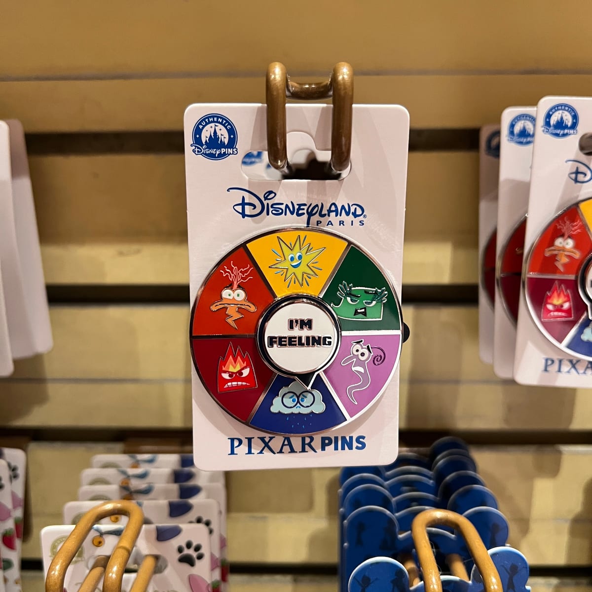 Disneyland Paris Inside Out I’m Feeling Emotions Wheel Pin