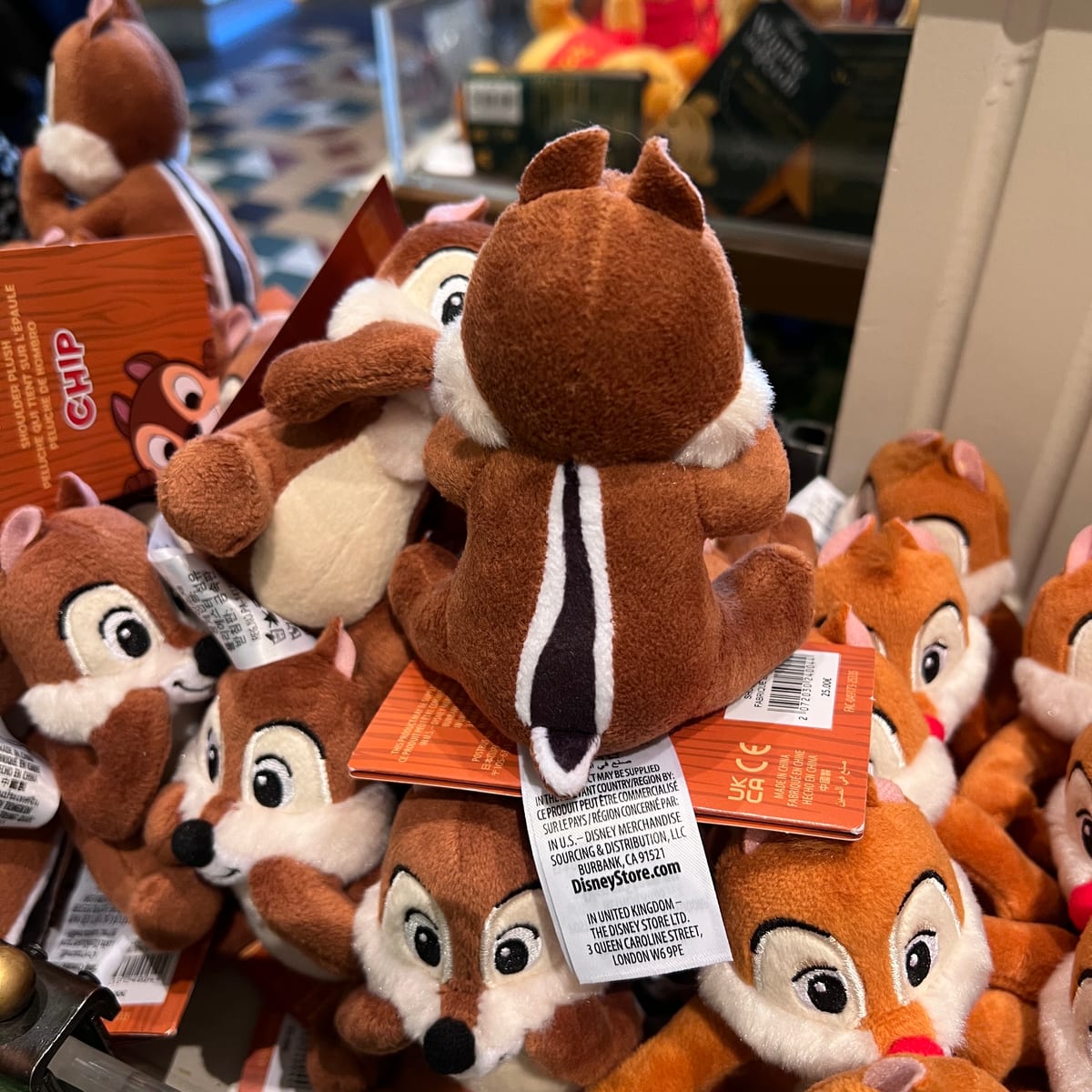 Disneyland Paris Shoulder Pal Chip Plush view 2