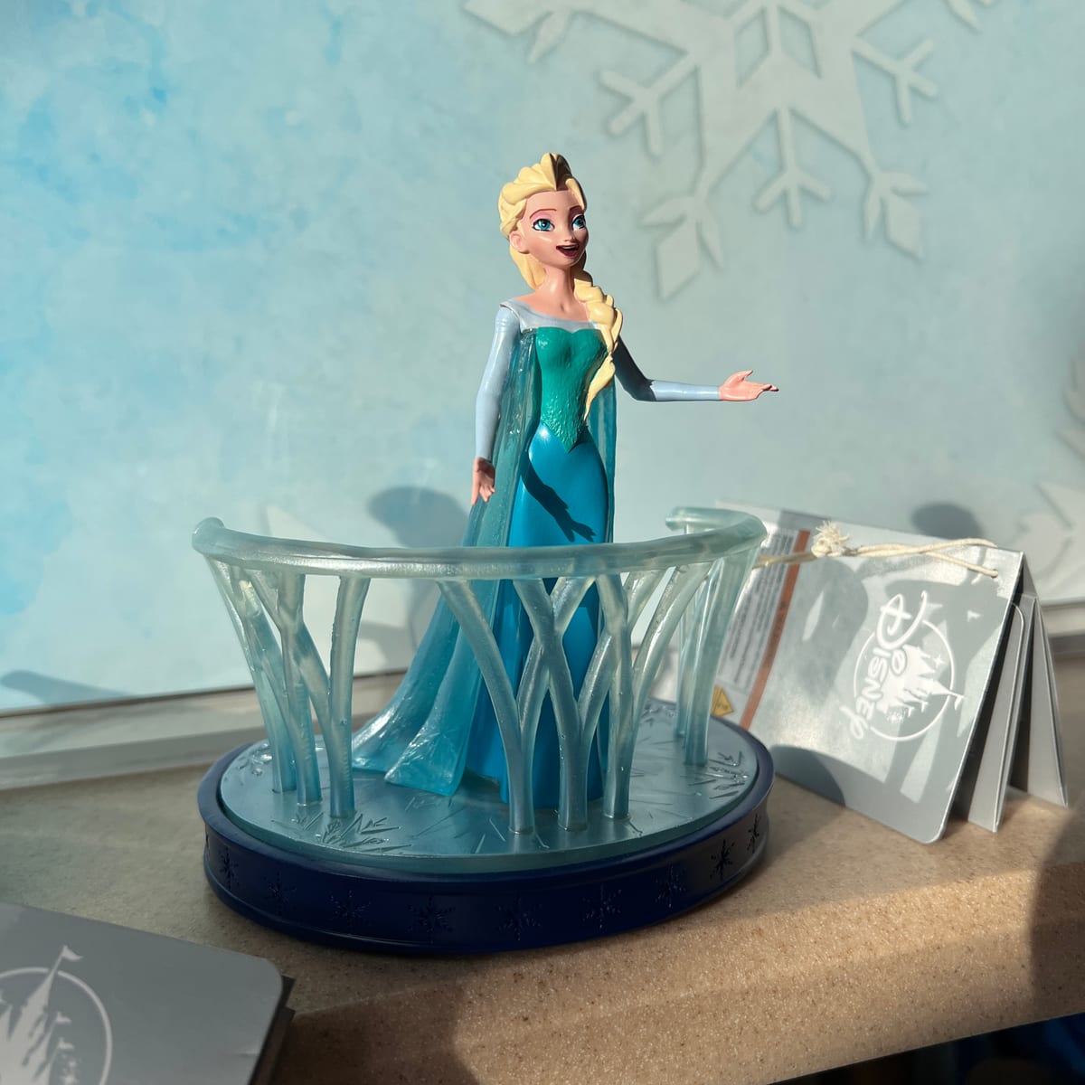 Disneyland Paris Elsa Ice Palace Balcony Light Up Figurine view 2