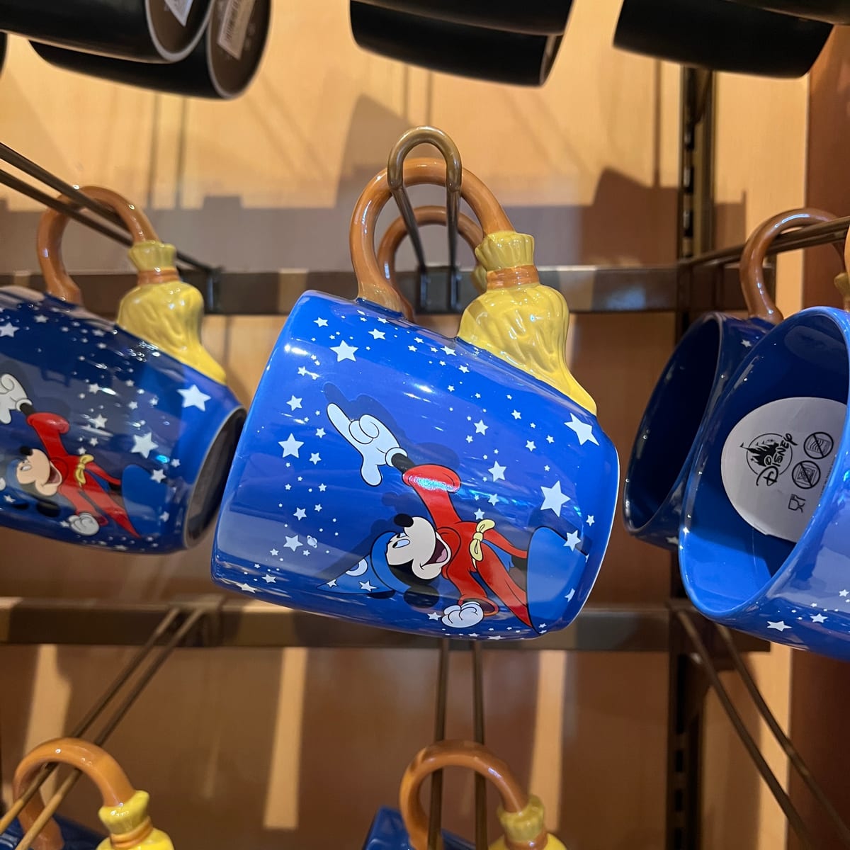 Disneyland Paris Fantasia Sorcerer Mickey Broom Handle Mug