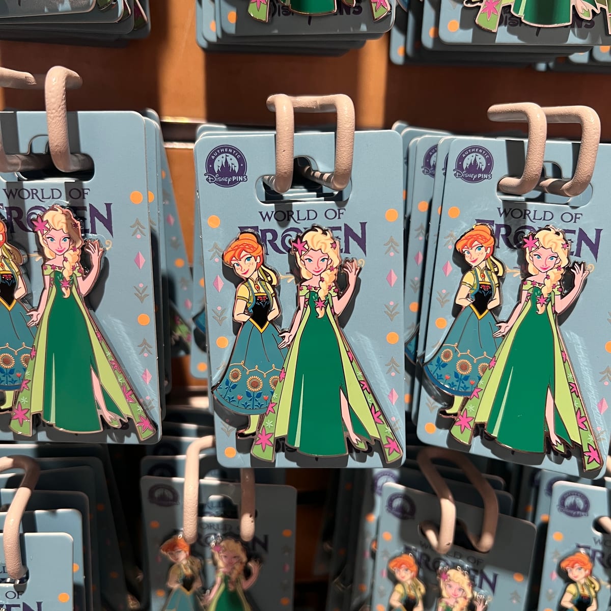 Disneyland Paris World of Frozen Elsa Anna Pin view 1