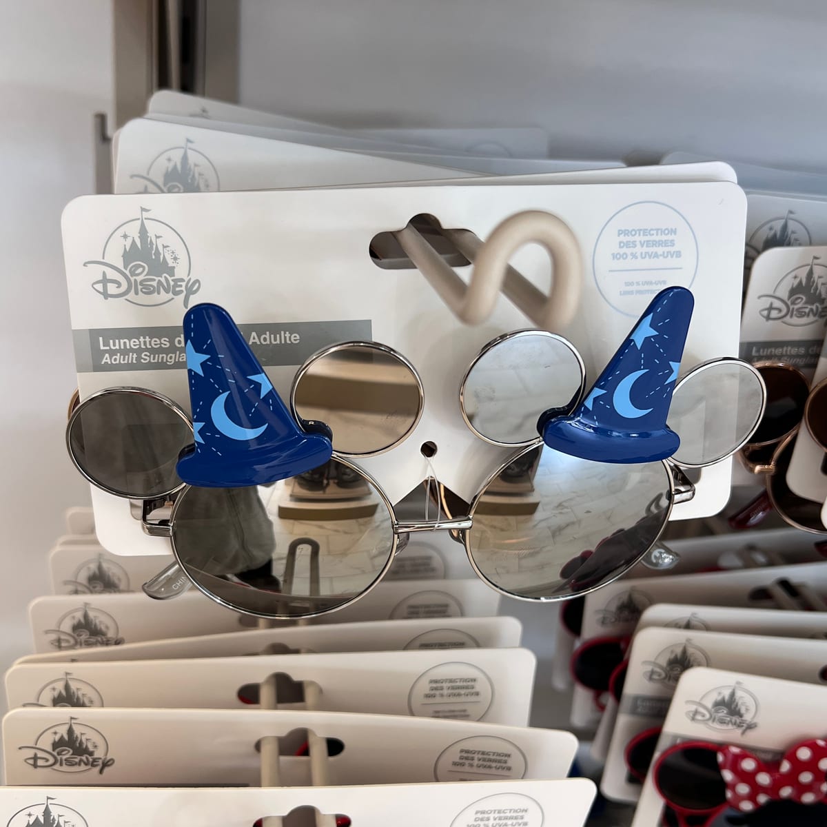 Disneyland Paris Fantasia Sorcerer Mickey Mirrored Sunglasses view 2
