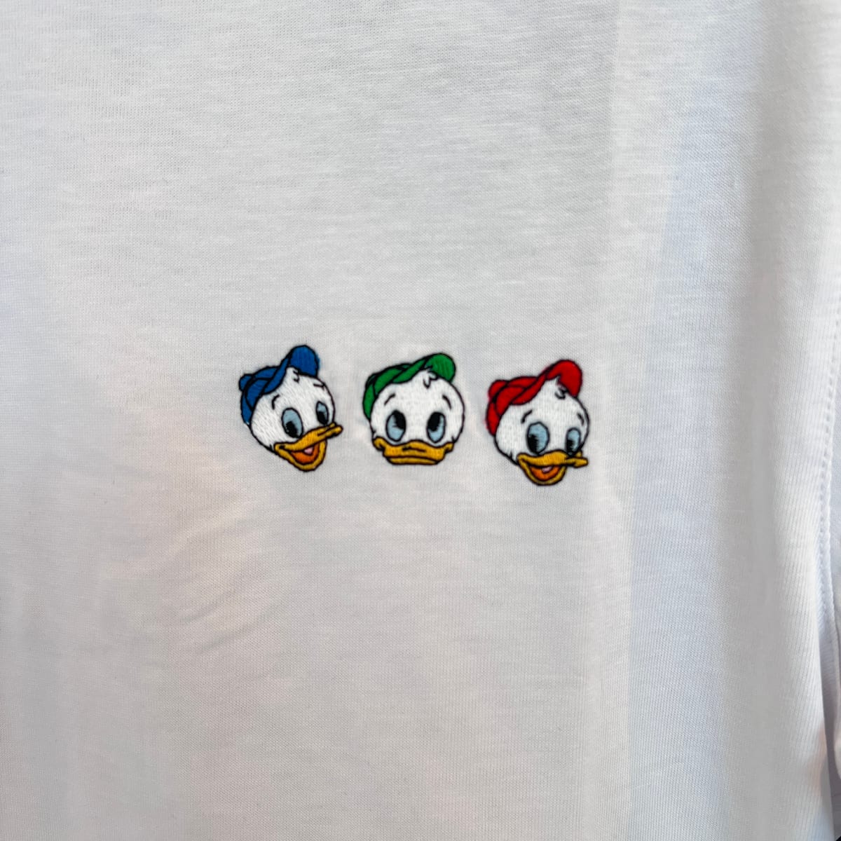 Disneyland Paris Embroidered Huey Dewey Louie Basic T Shirt view 2