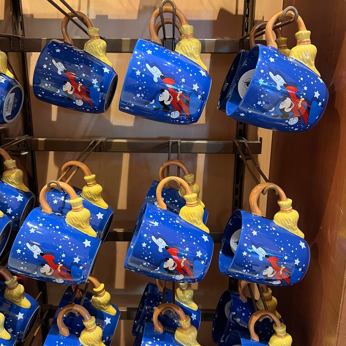Disneyland Paris Fantasia Sorcerer Mickey Broom Handle Mug view 2