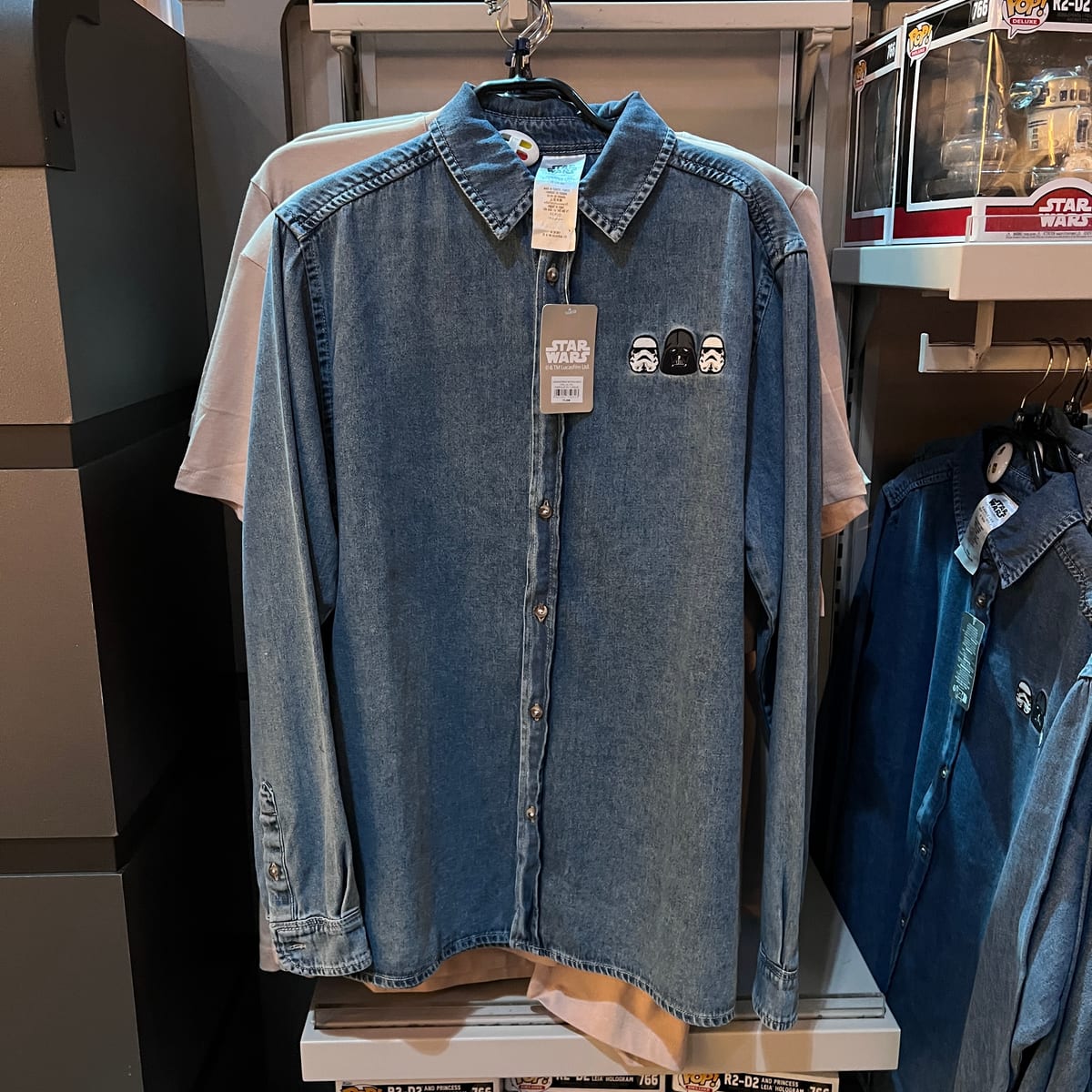 Disneyland Paris Star Wars Basic Embroidered Denim Shirt