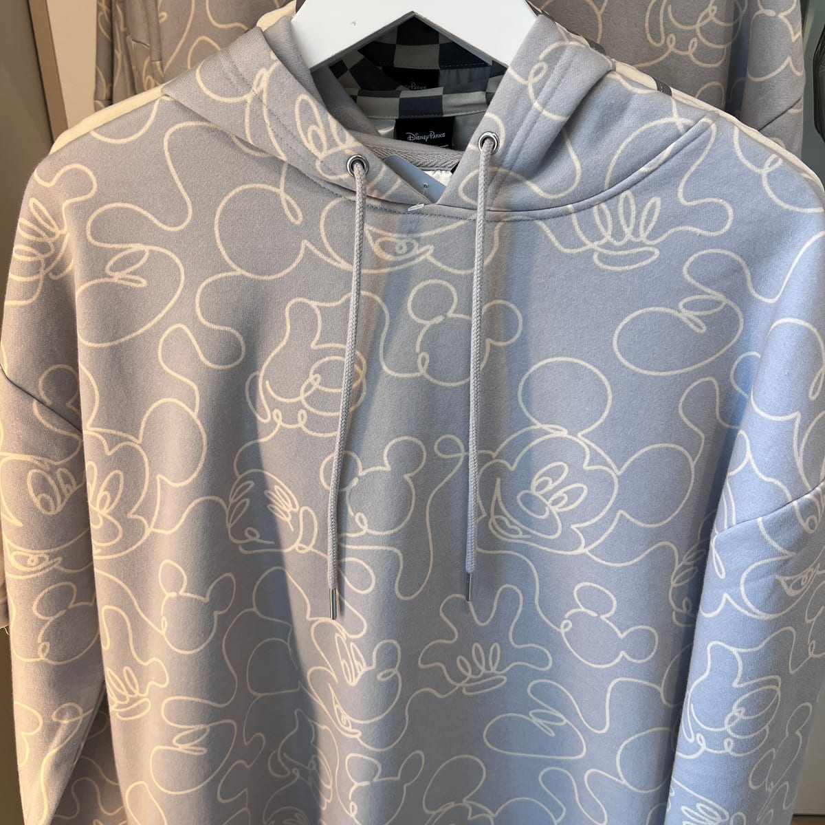 Disneyland Paris Our Universe Relaxed Mickey Mouse Line Art Hoodie view 2