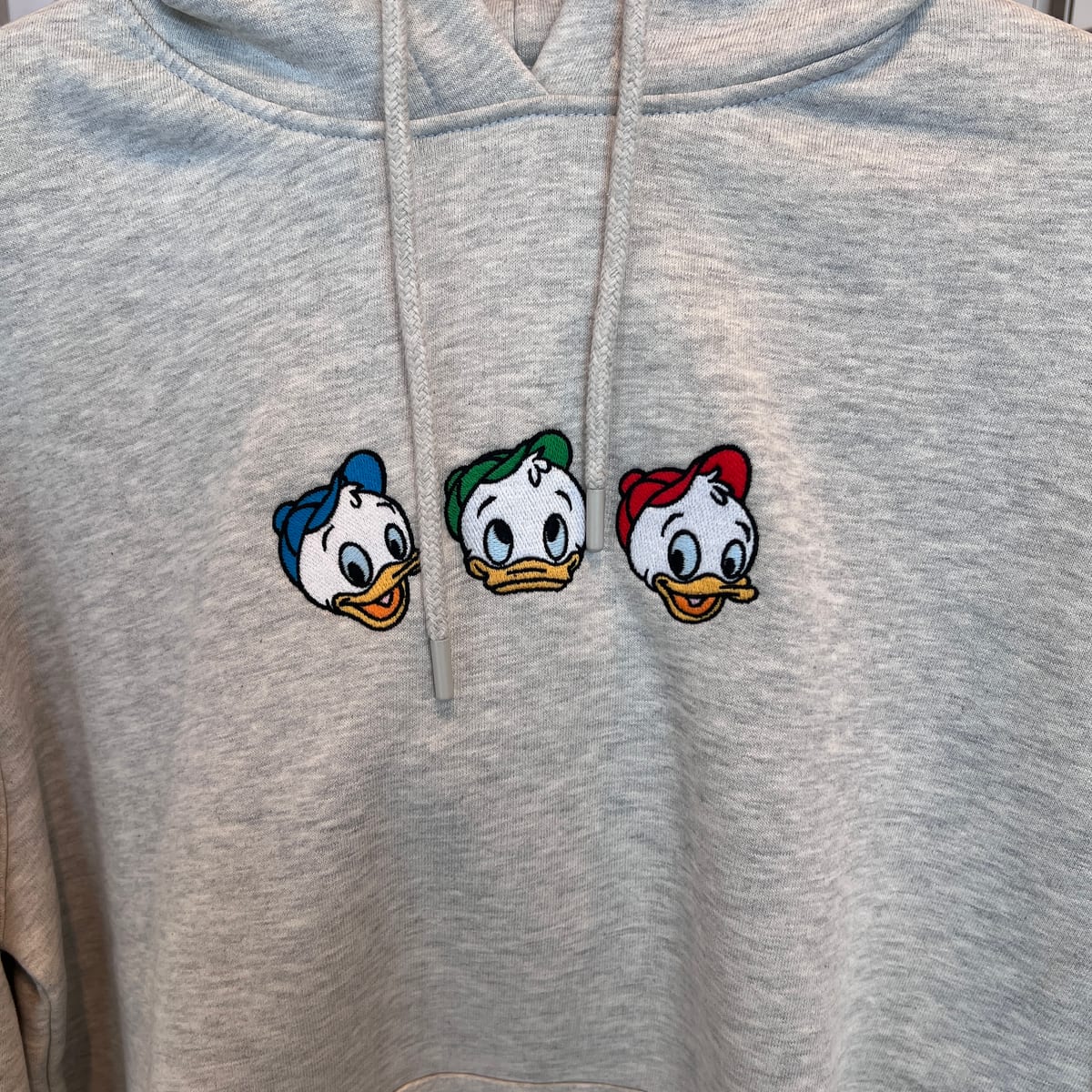 Disneyland Paris Huey Dewey Louie Embroidered Basic Hoodie view 2