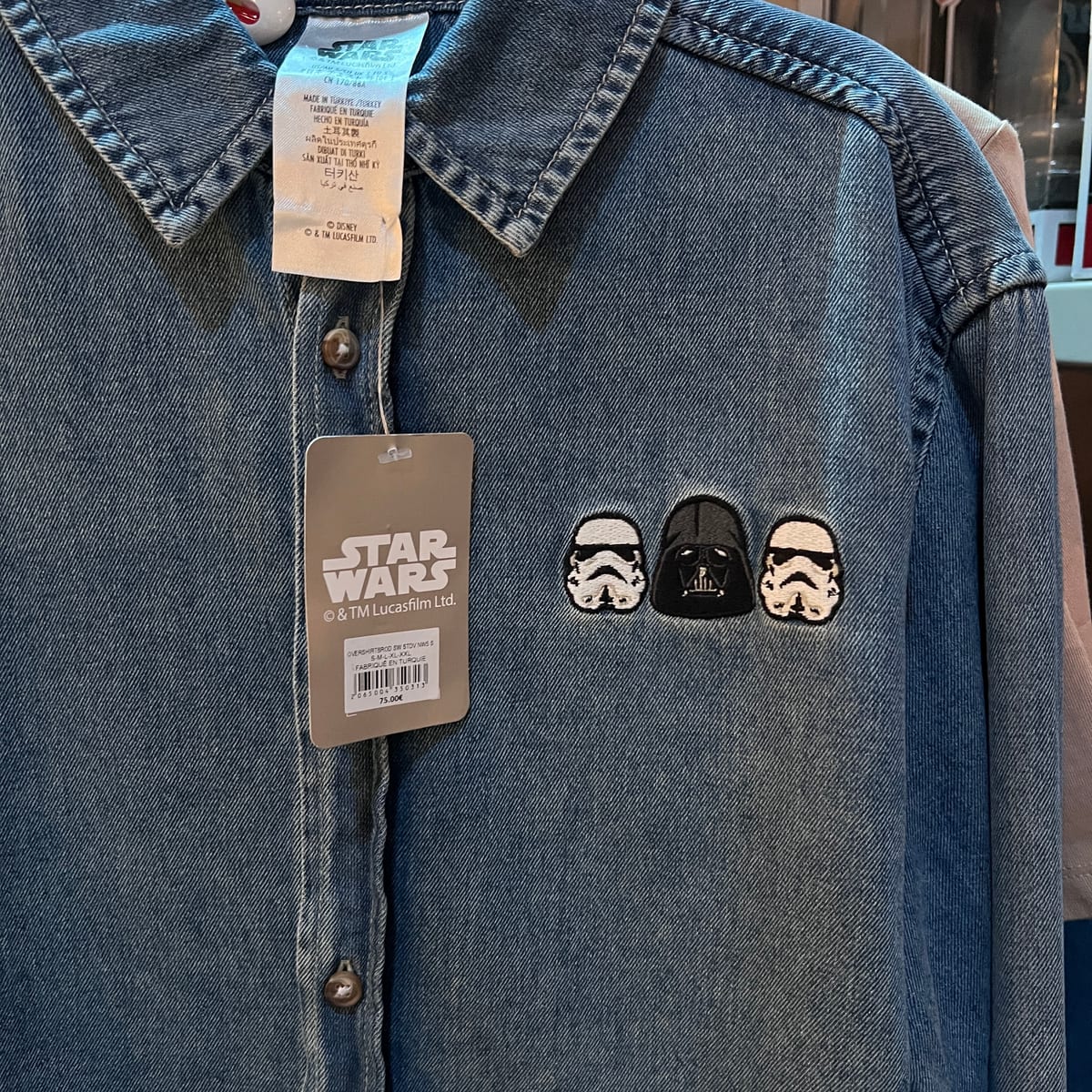 Disneyland Paris Star Wars Basic Embroidered Denim Shirt view 2