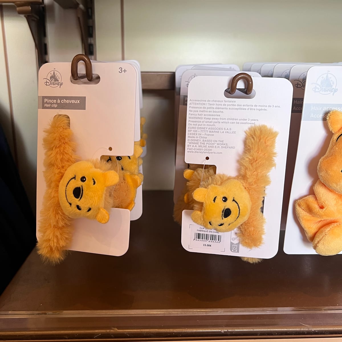 Disneyland Paris Winnie the Pooh Hair Crocodile Clip