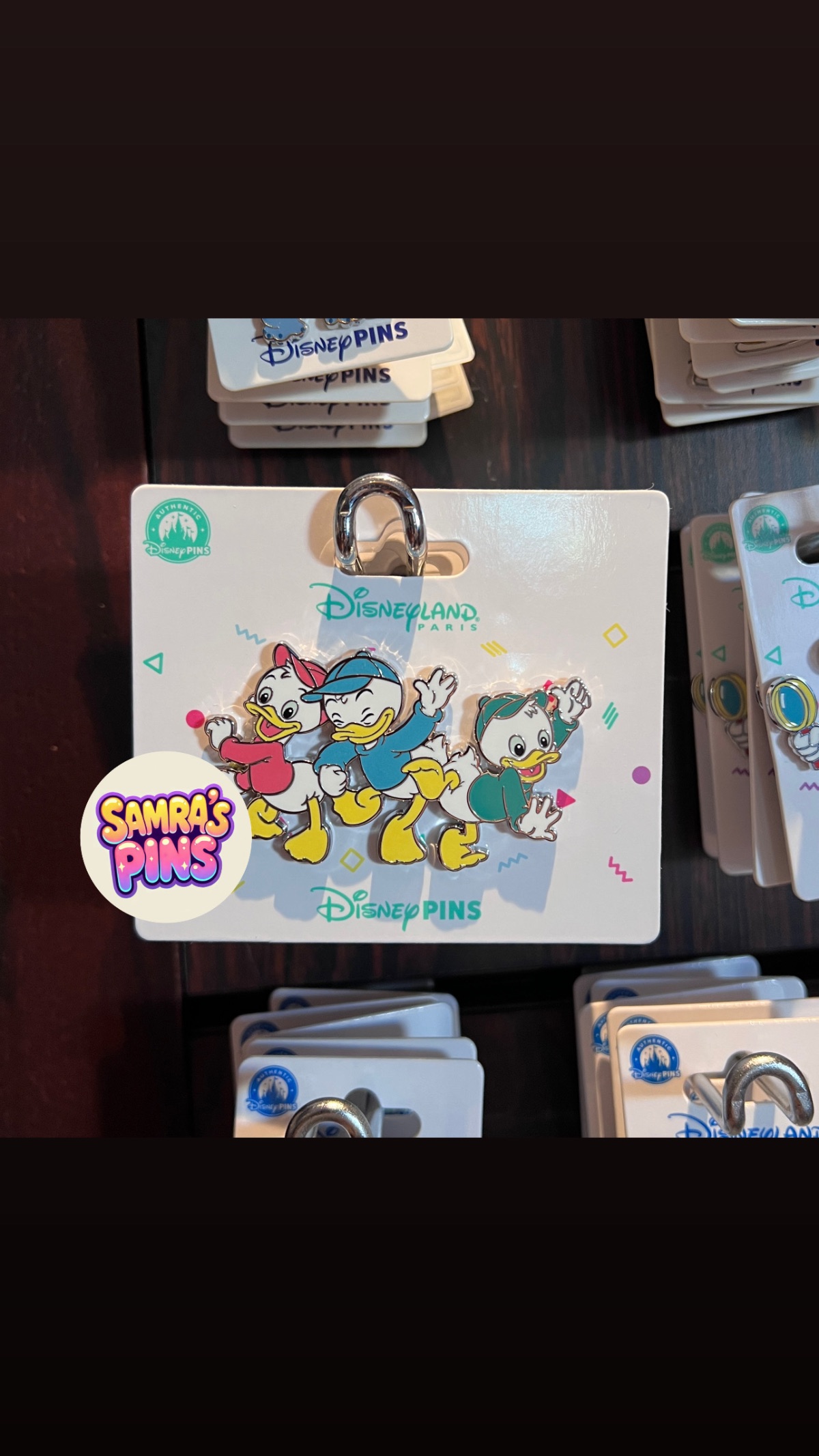 Disneyland Paris McDuck Huey Duey Louie Pin