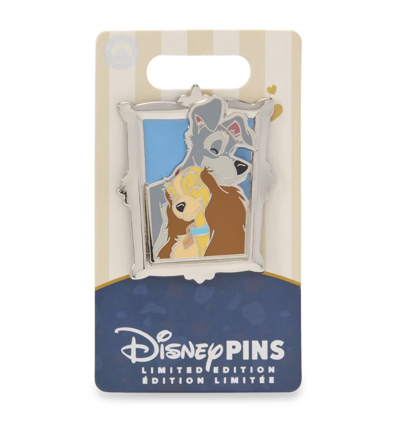 Disney Store Limited Edition Tails of Friendship Lady and the Tramp Pin