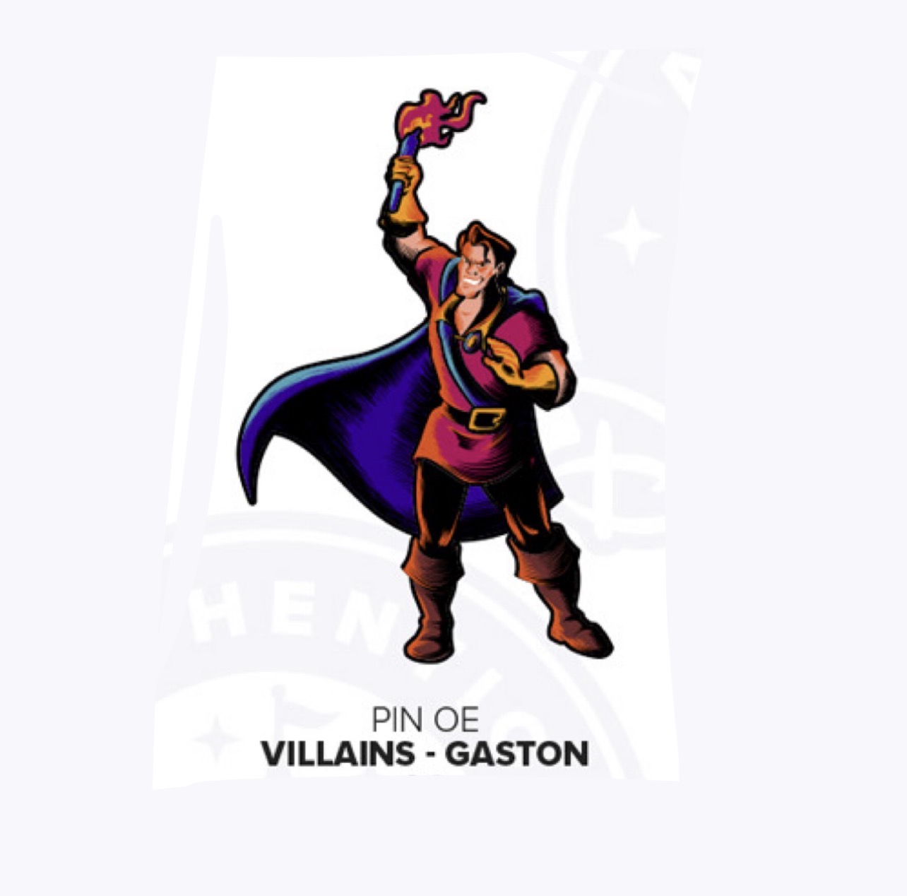 Disneyland Paris October 2026 Halloween Gaston Neon Villains Pin