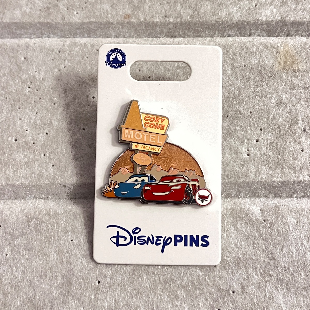 Disney Parks Cars Cozy Cone Lightning McQueen Sally Pin view 1
