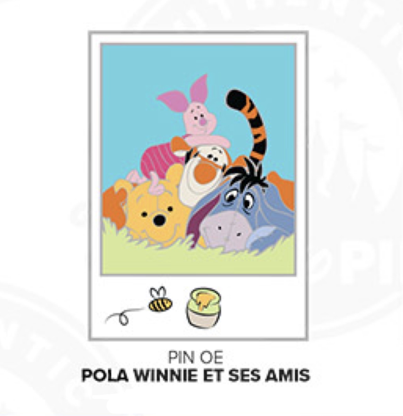 Disneyland Paris August 2026 Winnie the Pooh Polaroid Pin