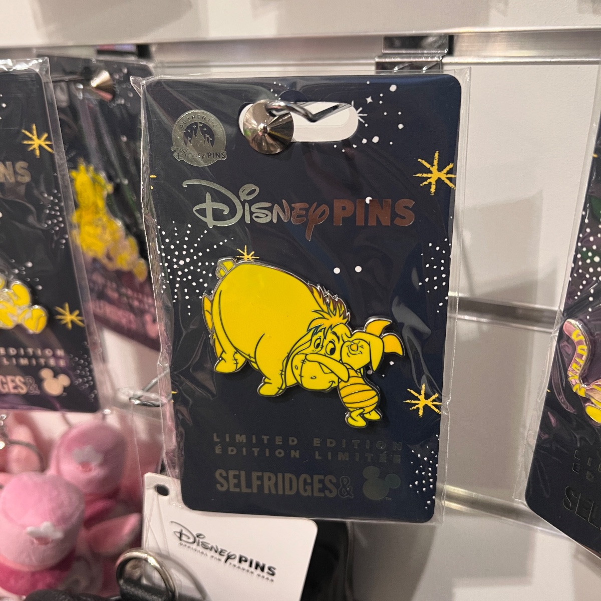 Disney Store Selfridges Limited Edition Winnie the Pooh Eeyore Piglet Pin