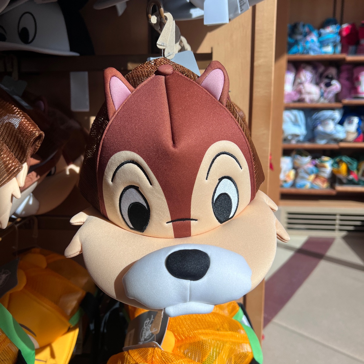 Disneyland Paris 3D Character Foam Chip and Dale Cap