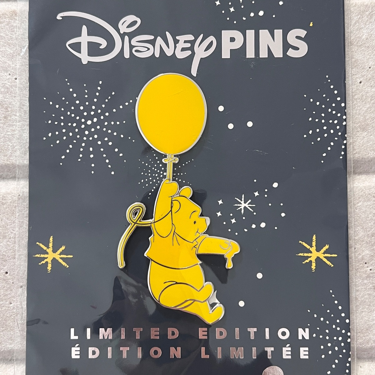 Disney Store Limited Edition Selfridges Winnie the Pooh Balloon Pin view 2