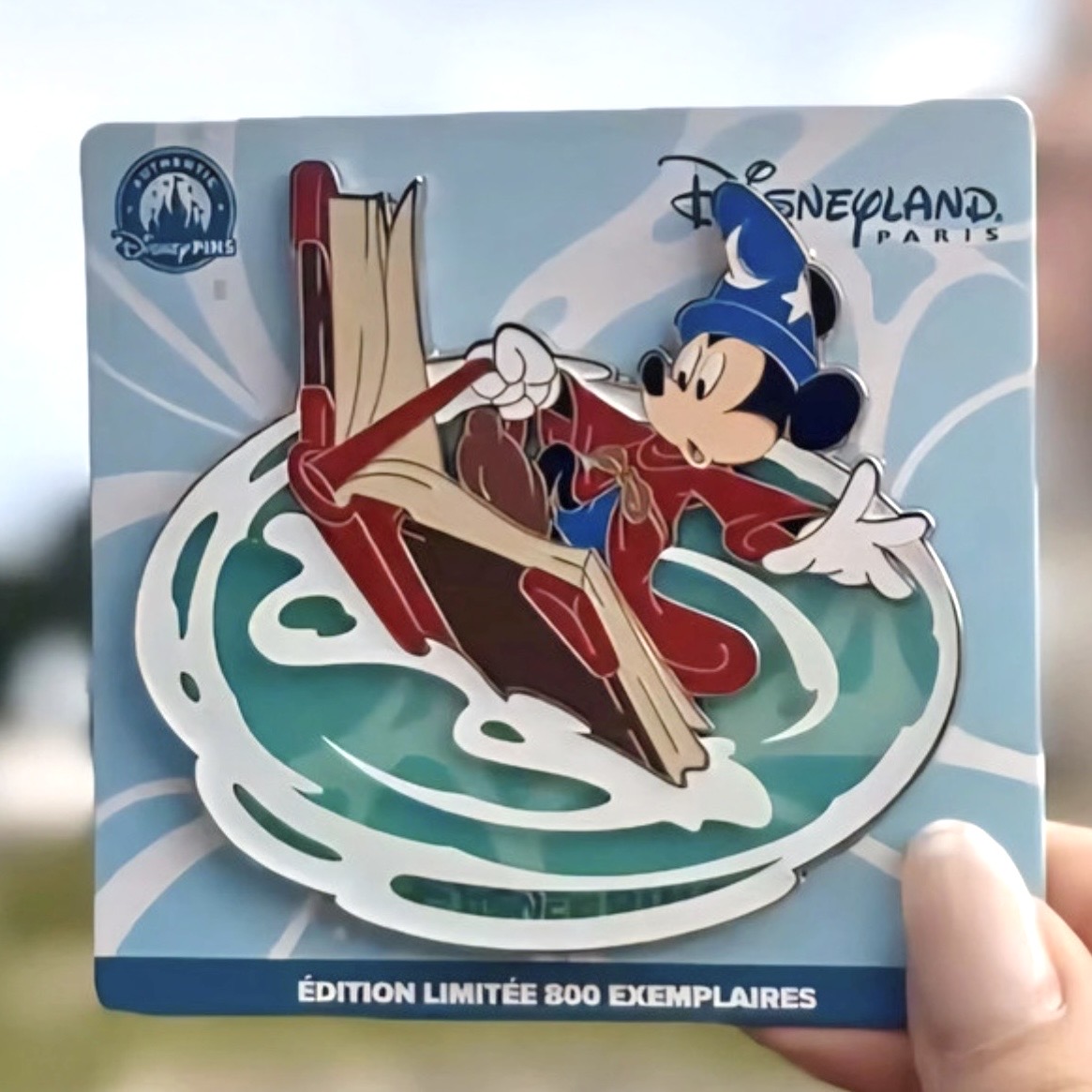 Disneyland Paris Limited Edition Sorcerer Mickey Wave Pin