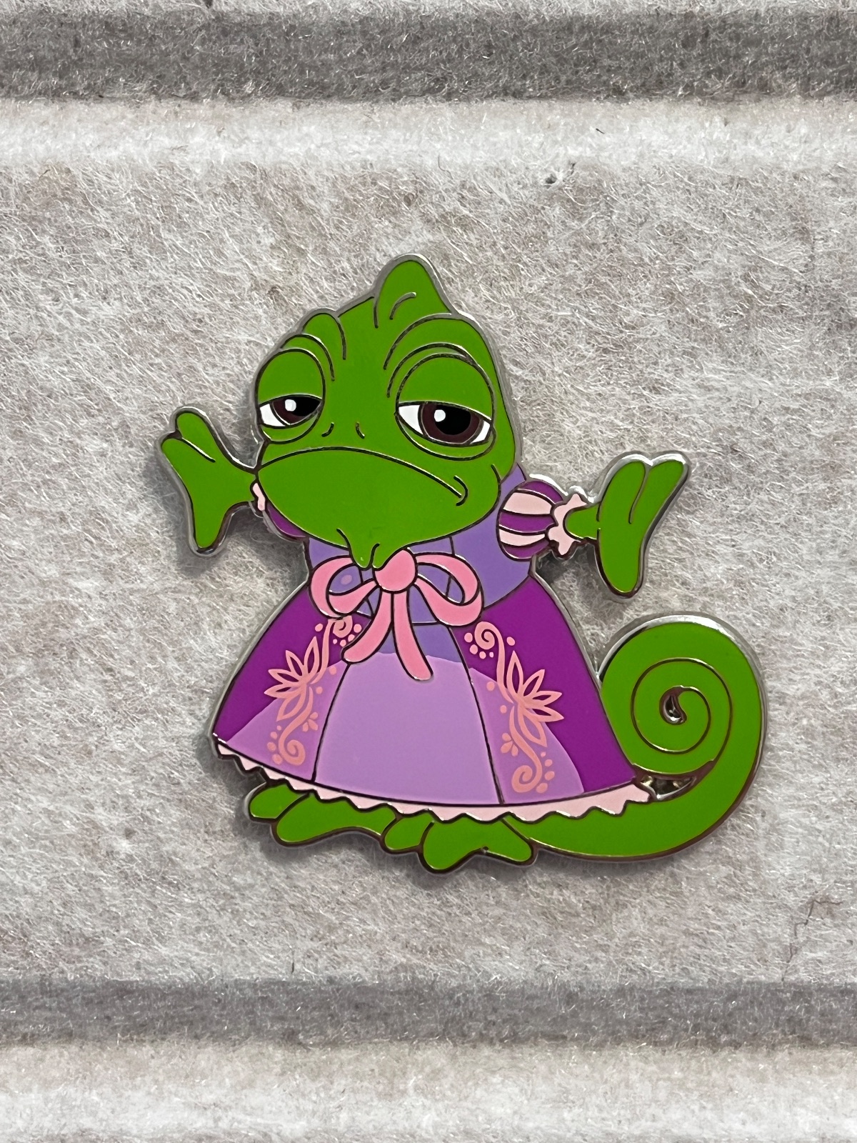 Disneyland Paris Tangled Pascal Dress Modelling Pin view 1