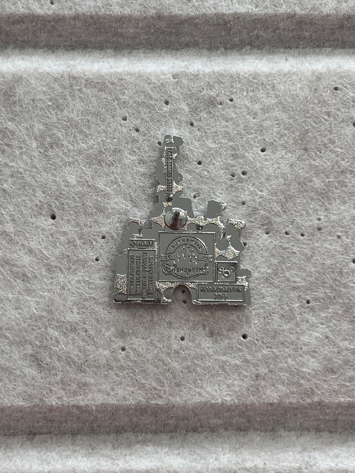 Walt Disney World 2025 Wave B Geometric Castle Hidden Mickey Pin view 2
