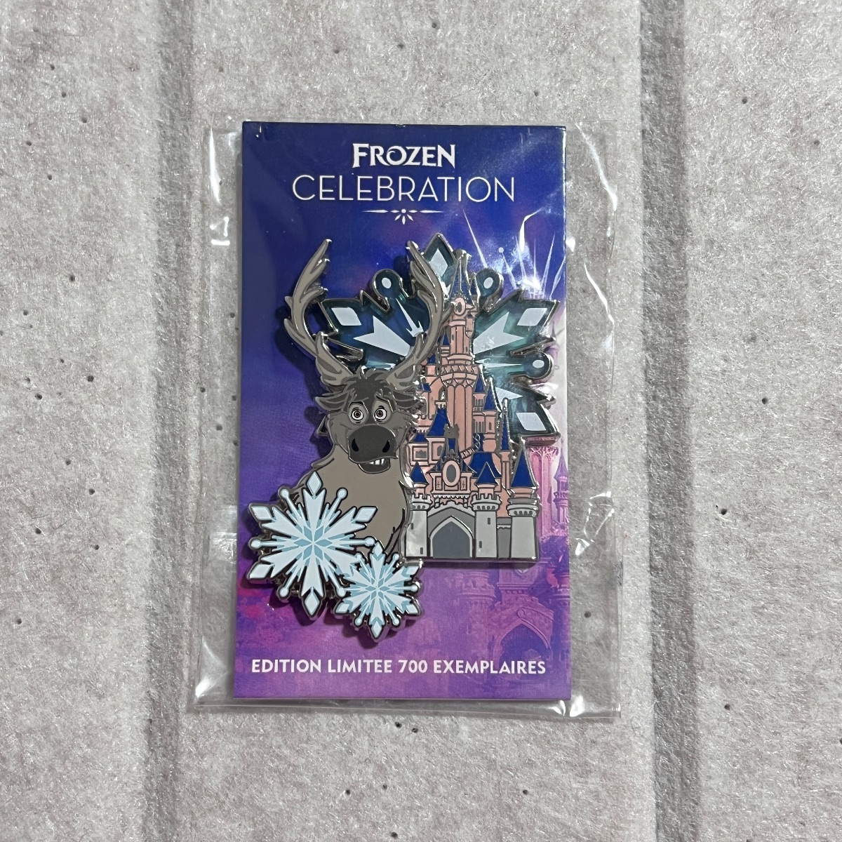 Disneyland Paris Limited Edition Frozen Celebration Sven Sleeping Beauty Castle Pin