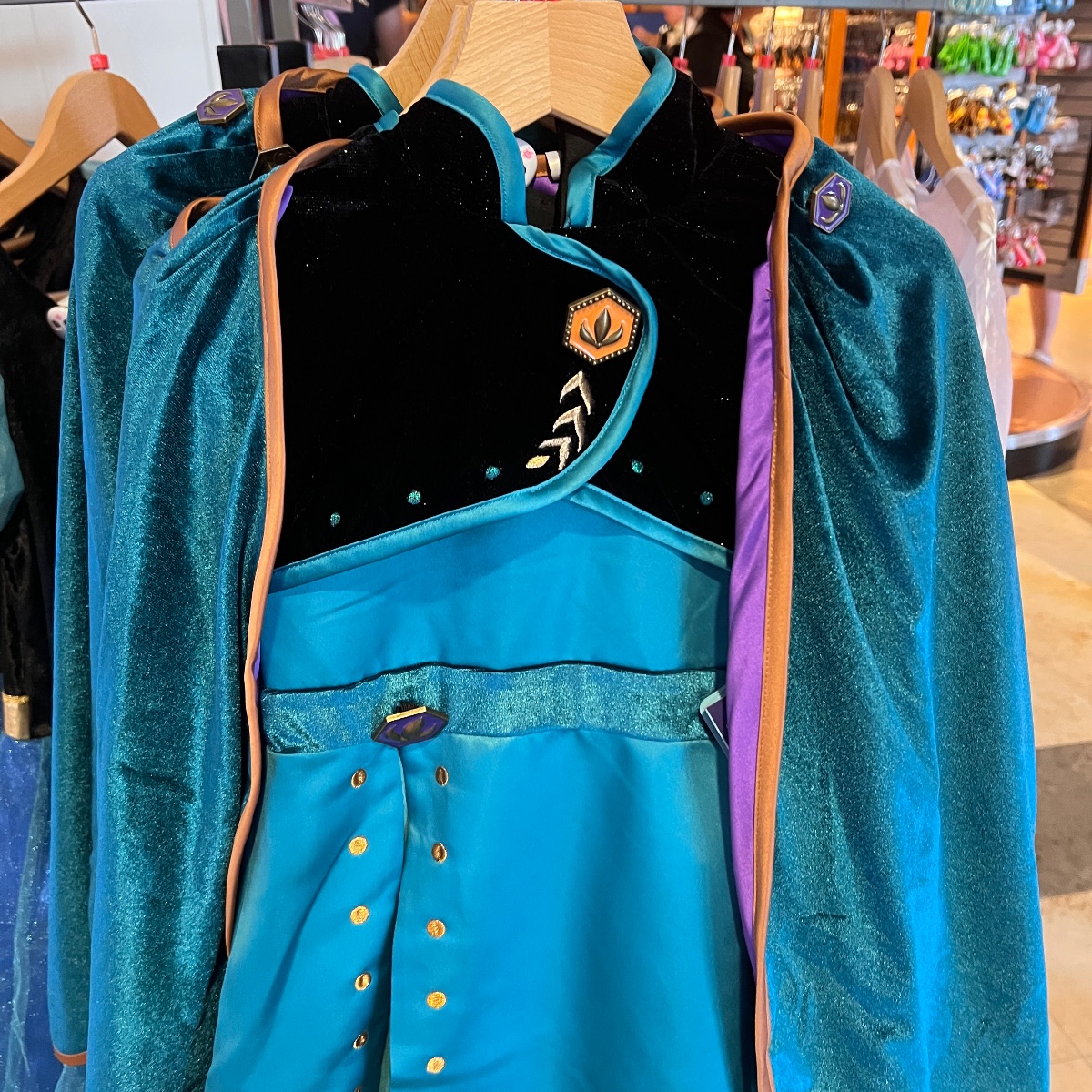 Disneyland Paris World of Frozen Ana Cape Costume view 2