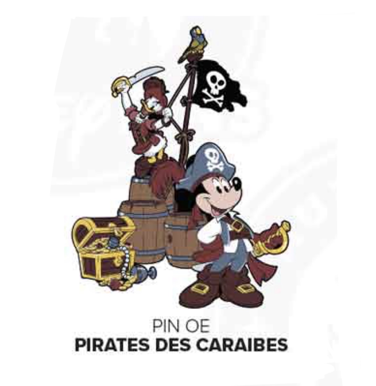 Disneyland Paris July 2026 Pirates of the Caribbean Mickey Mouse Daisy Duck Pin