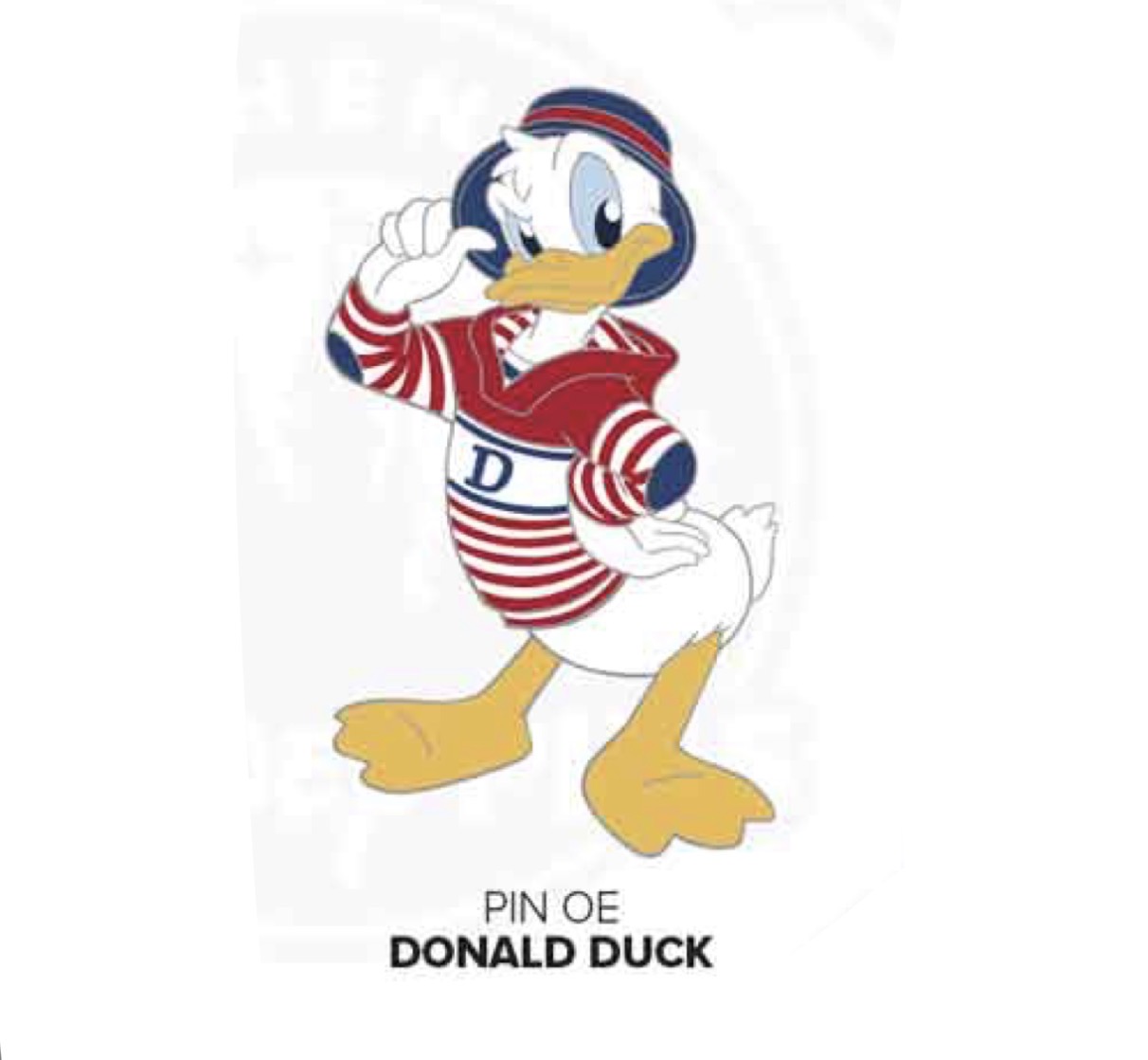 Disneyland Paris July 2026 Donald Duck Bucket Hat Pin