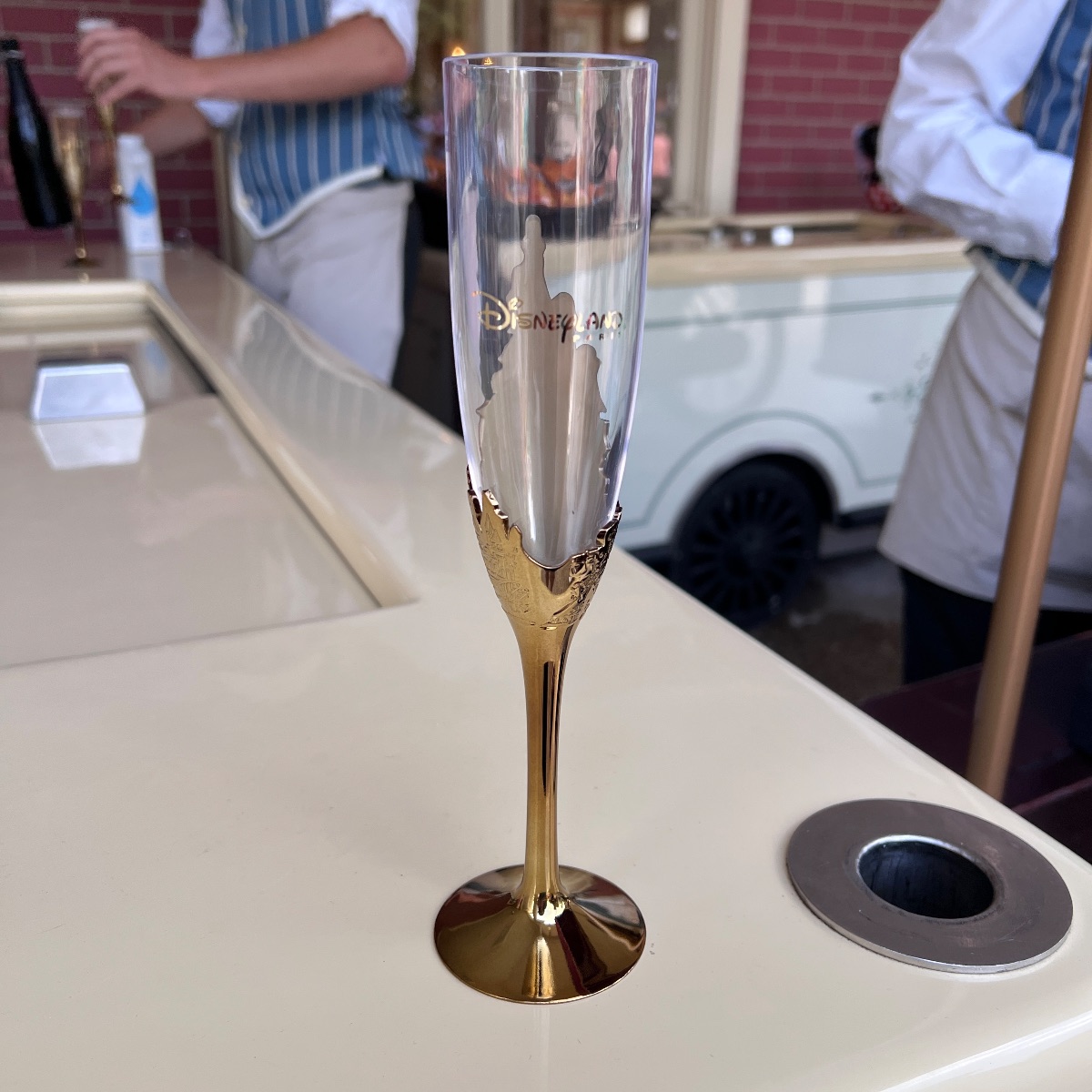 Disneyland Paris Plastic Gold Champagne Flute view 3