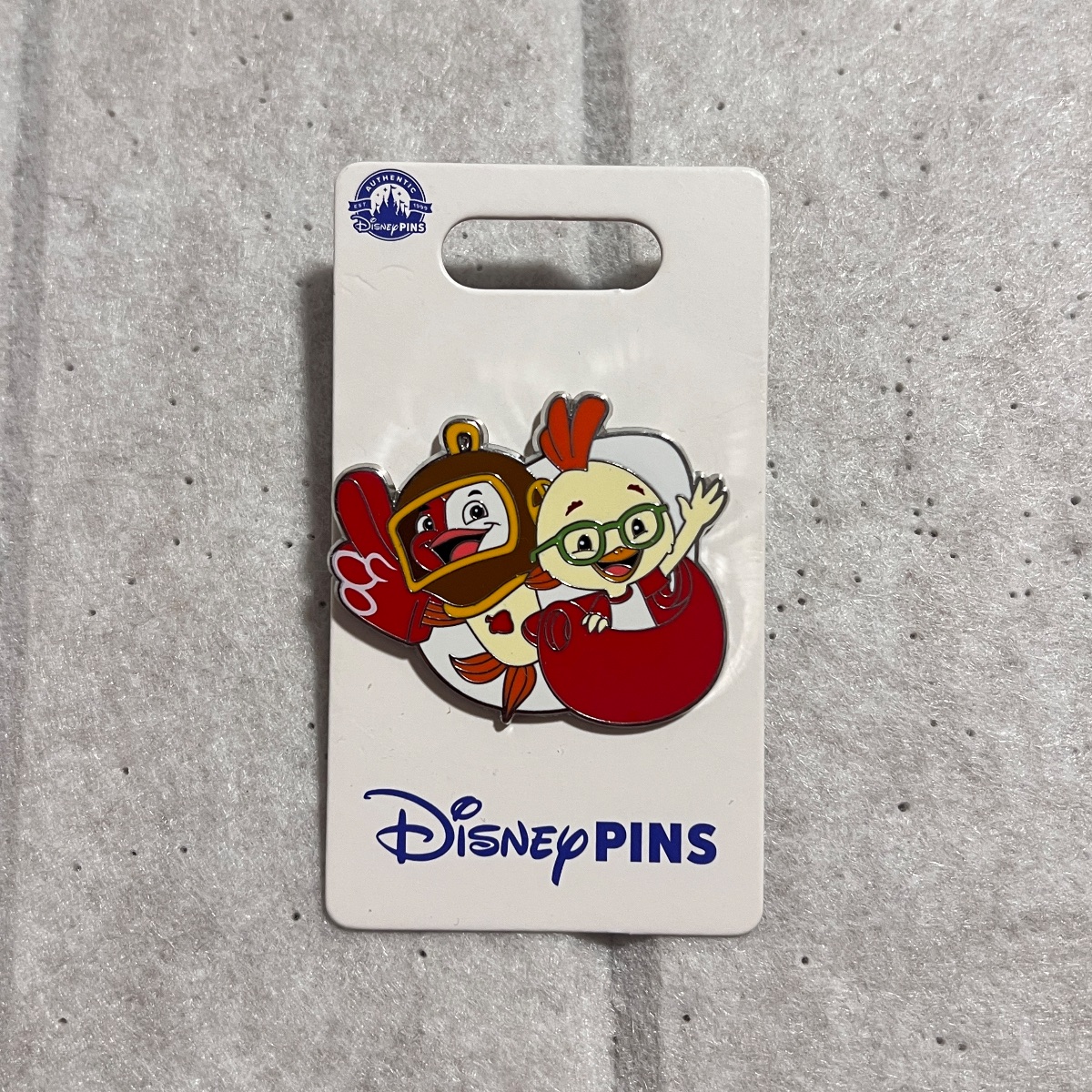 Disney Parks Chicken Little Fish Baseball Pin