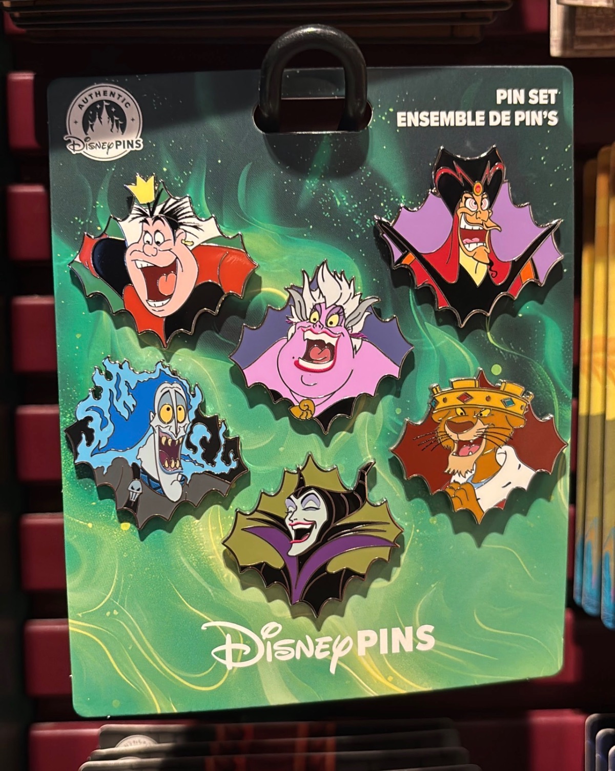US Disney Villains 6 Pin Booster Pack