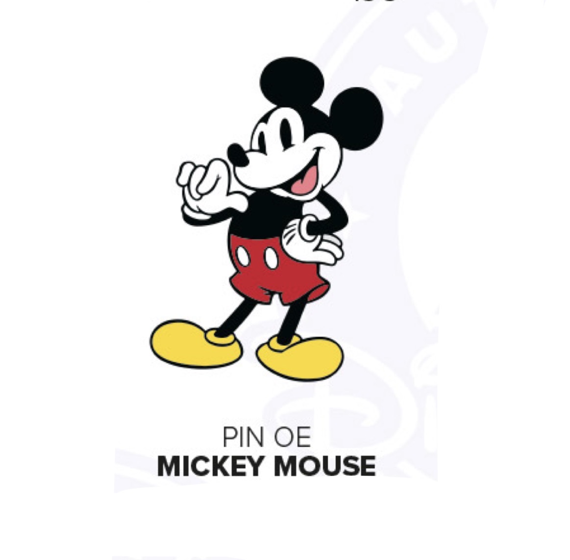 Disneyland Paris September 2026 Classic Mickey Mouse Pin