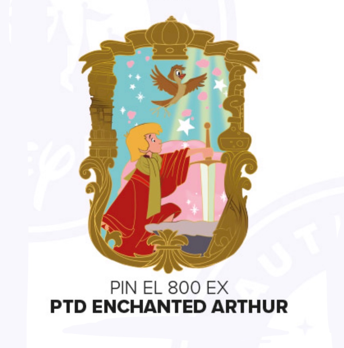 Disneyland Paris Limited Edition PTD Enchanted Sword in the Stone Pin