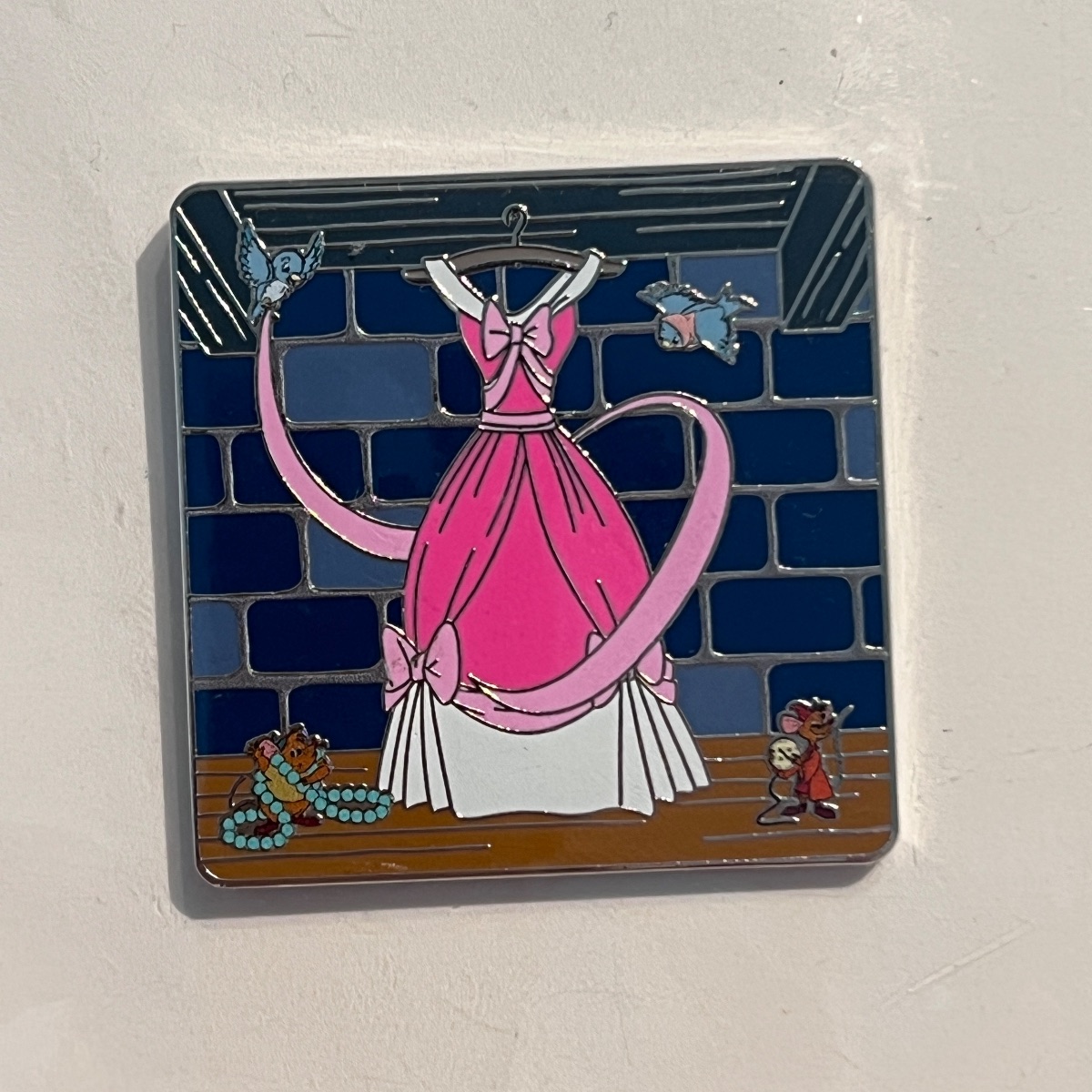 Disney Store UK Selfridges Limited Edition Cinderella Pink Dress Pin