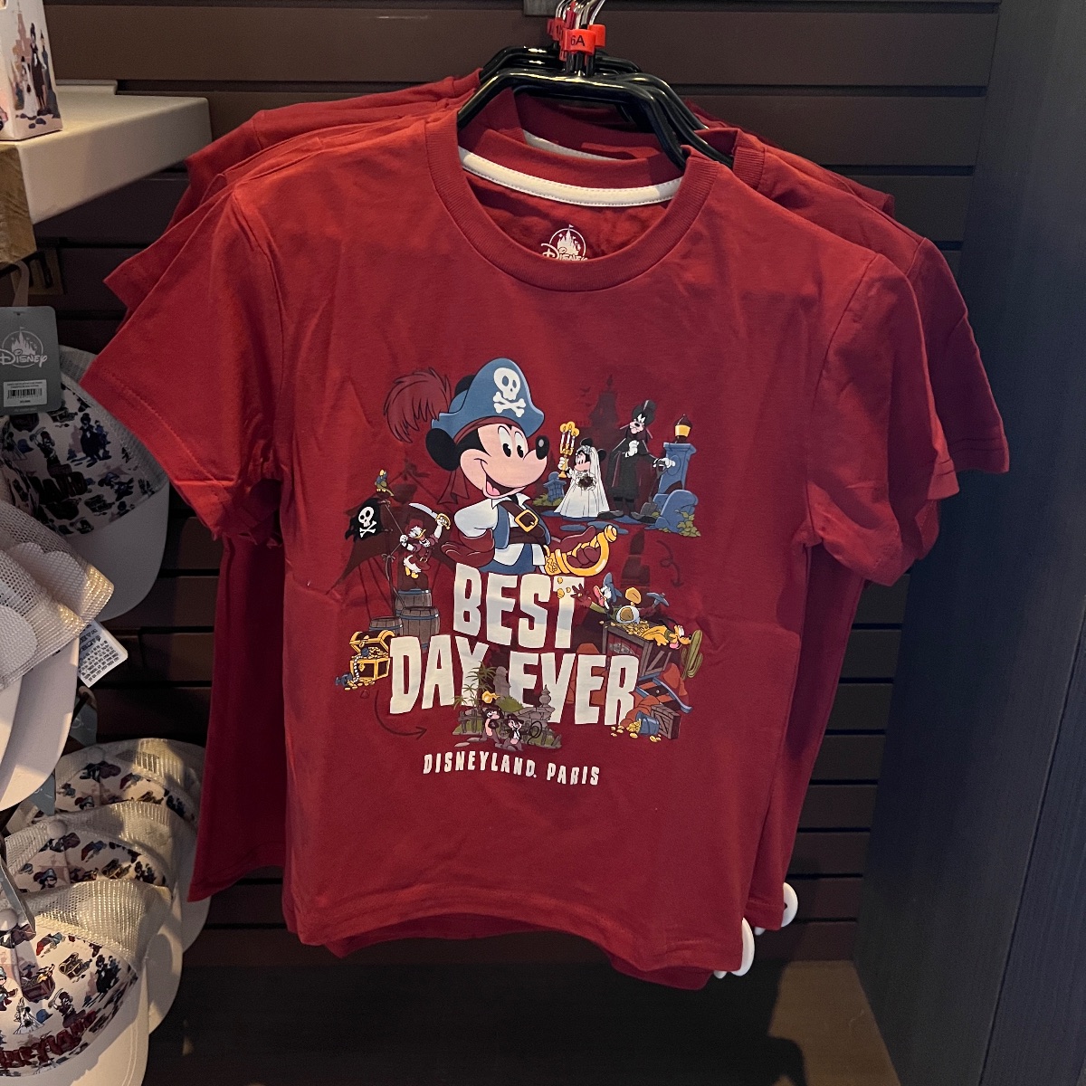 Disneyland Paris Attractions ‘Best Day Ever’ Pirate Mickey Kids T-Shirt view 1