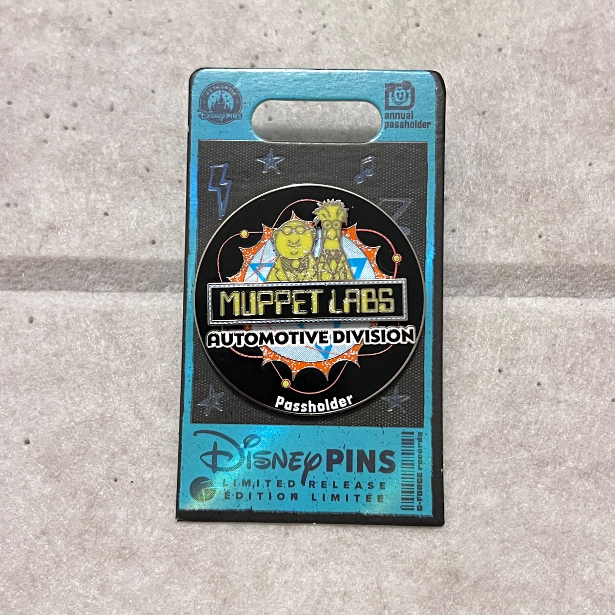 Walt Disney World Muppets Labs Automotive Division Passholder Limited Release Pin view 1