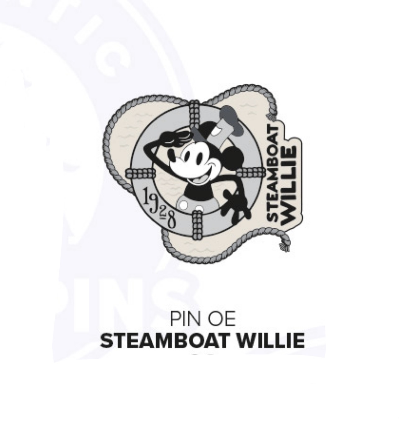 Disneyland Paris September 2026 Classic 1928 Steamboat Willie Pin