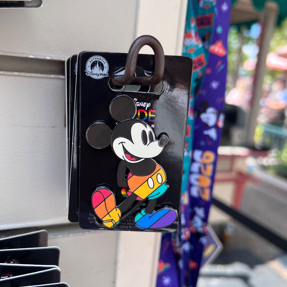 Disneyland Paris Pride Month Mickey Mouse Standing Pin view 1