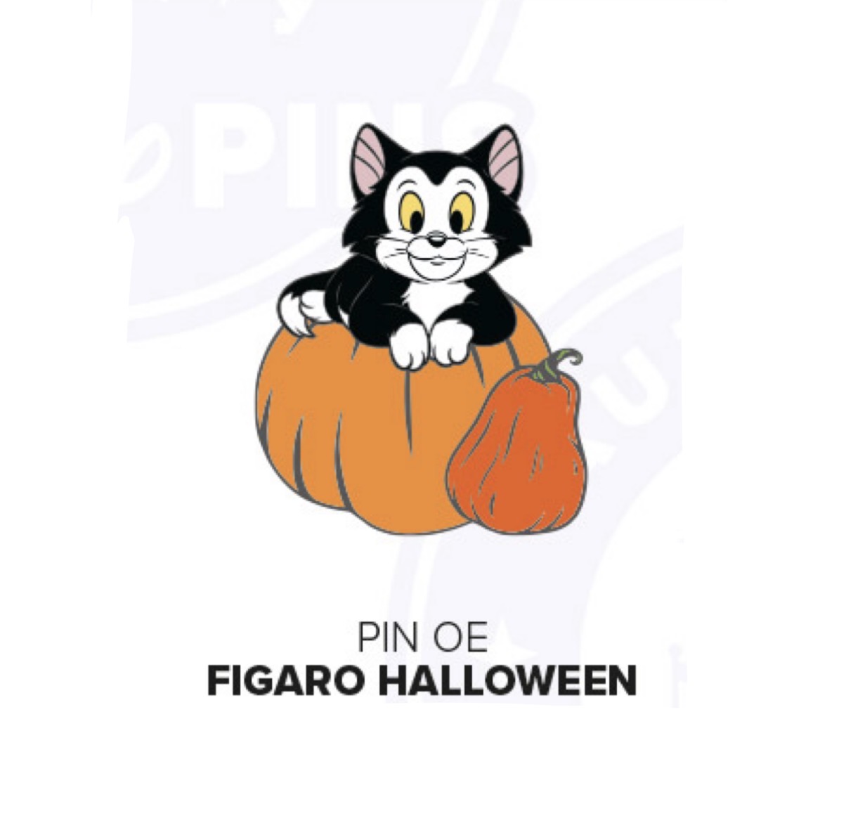 Disneyland Paris September 2026 Halloween Pumpkin Figaro Pin