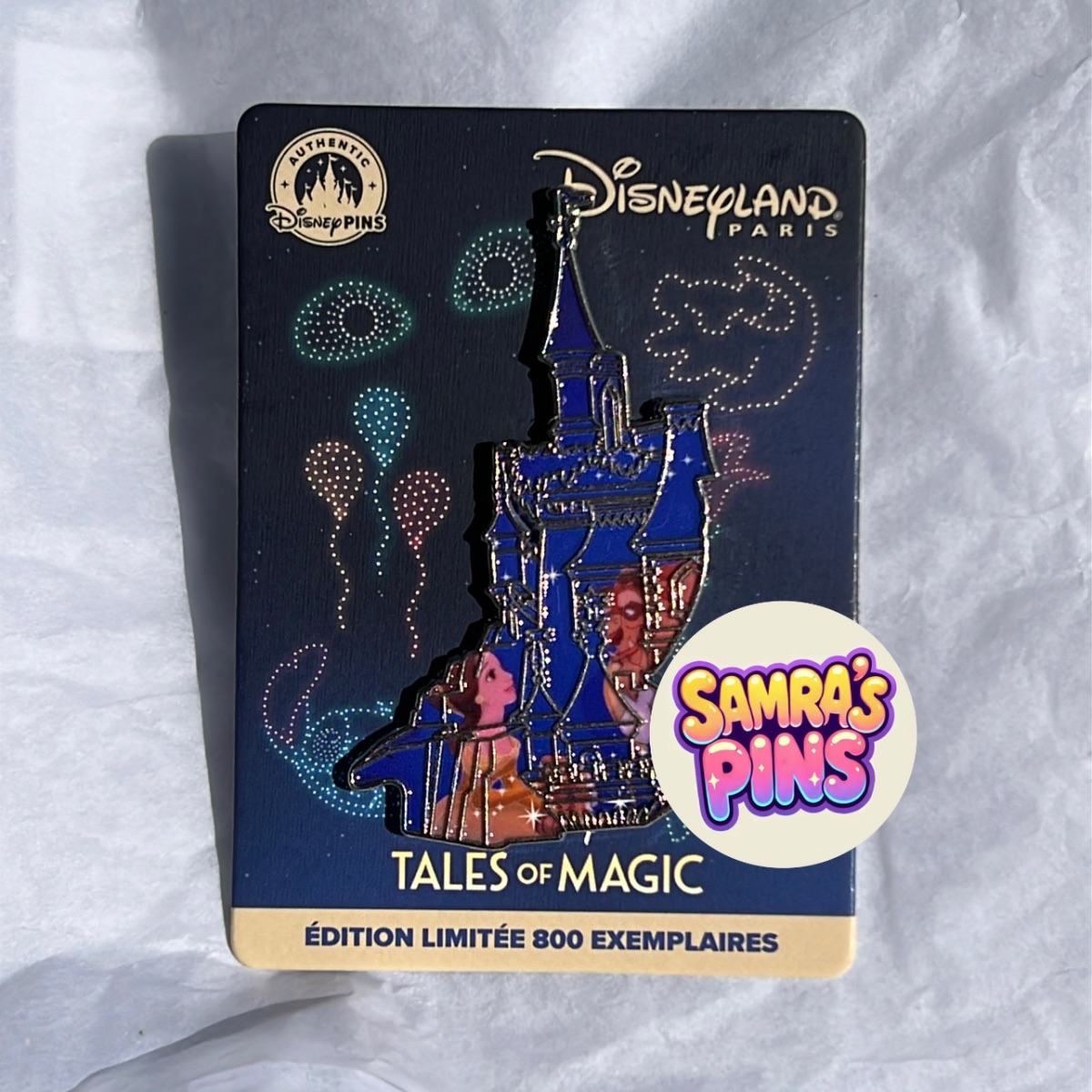 Disneyland Paris Limited Edition Tales of Magic Beauty and the Beast Pin