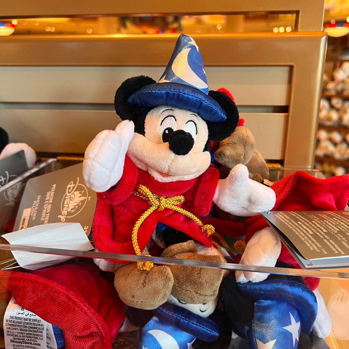 Disneyland Paris Shoulder Pal Sorcerer Mickey Plush