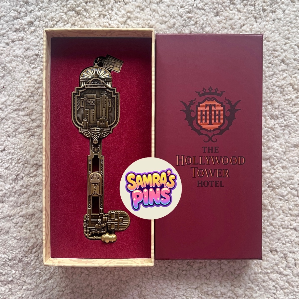 Disneyland Paris Hollywood Hotel Tower of Terror Collectible Key