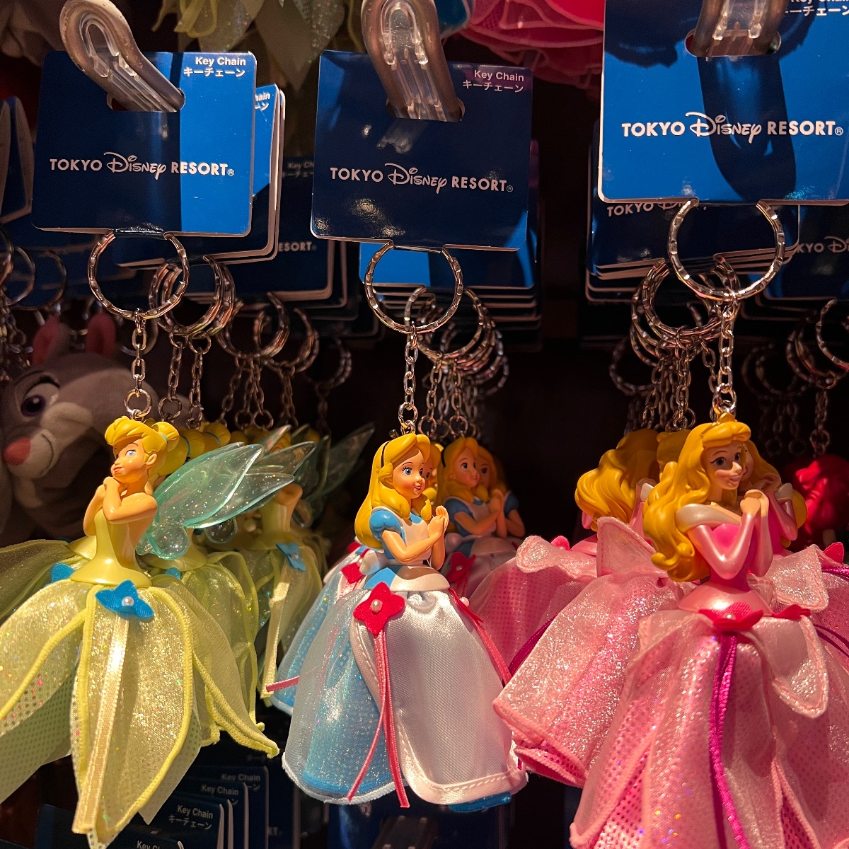 Tokyo Disney Alice in Wonderland Dress Keyring view 2