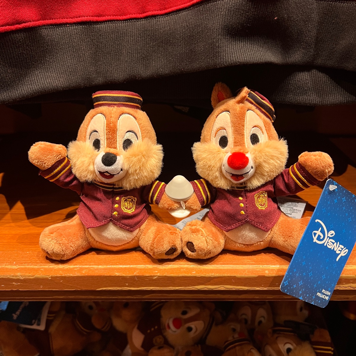 Disneyland Paris Tower of Terror Chip and Dale Bellhop Plush