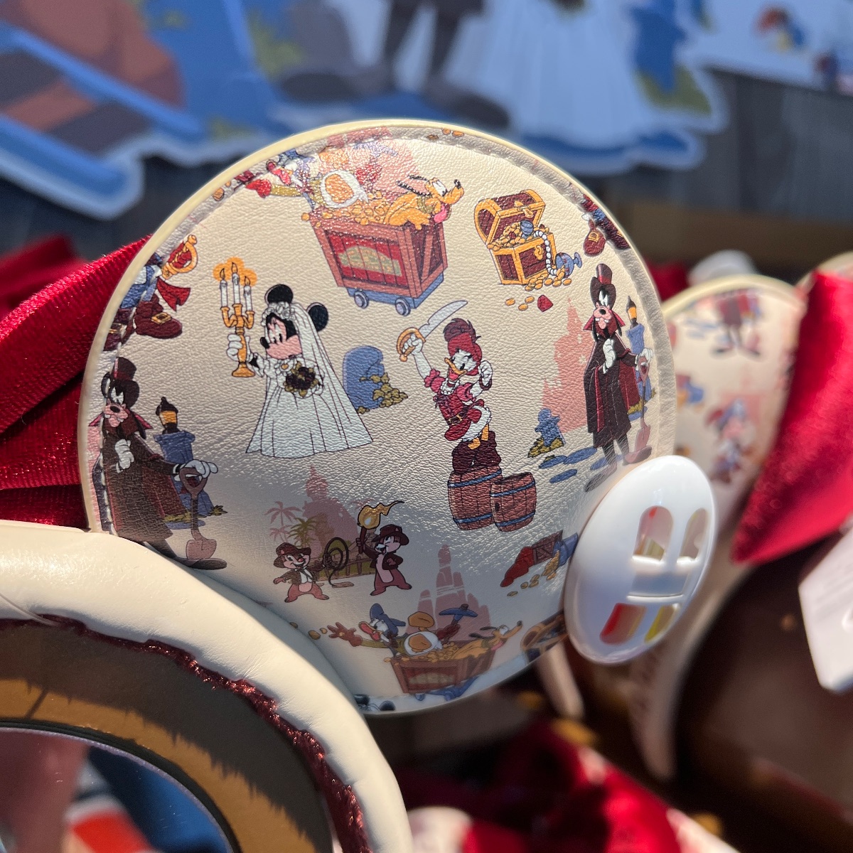 Disneyland Paris Attractions Velvet Red Bow Minnie Ears view 5