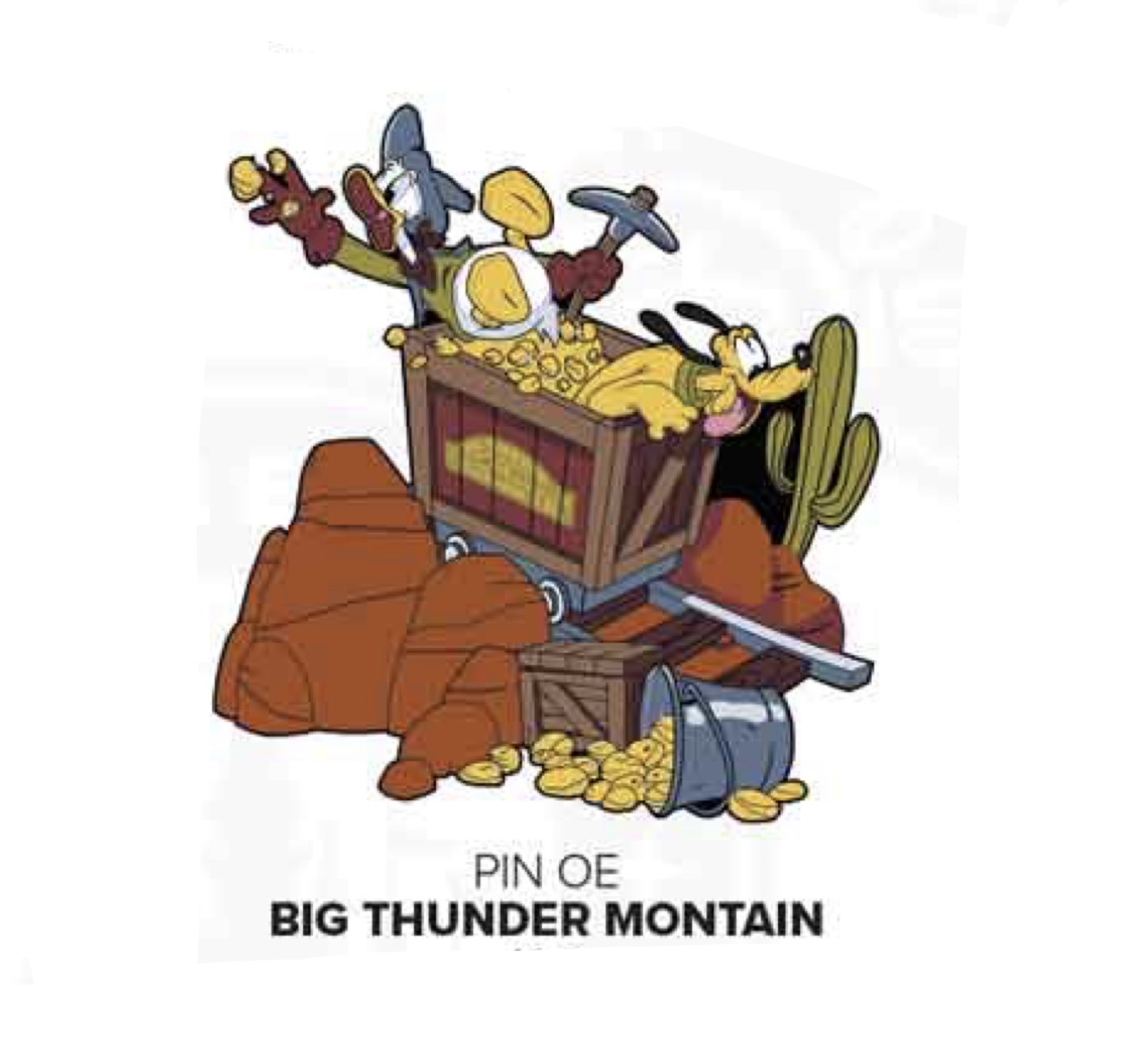 Disneyland Paris July 2026 Big Thunder Mountain Donald Duck Pluto Pin