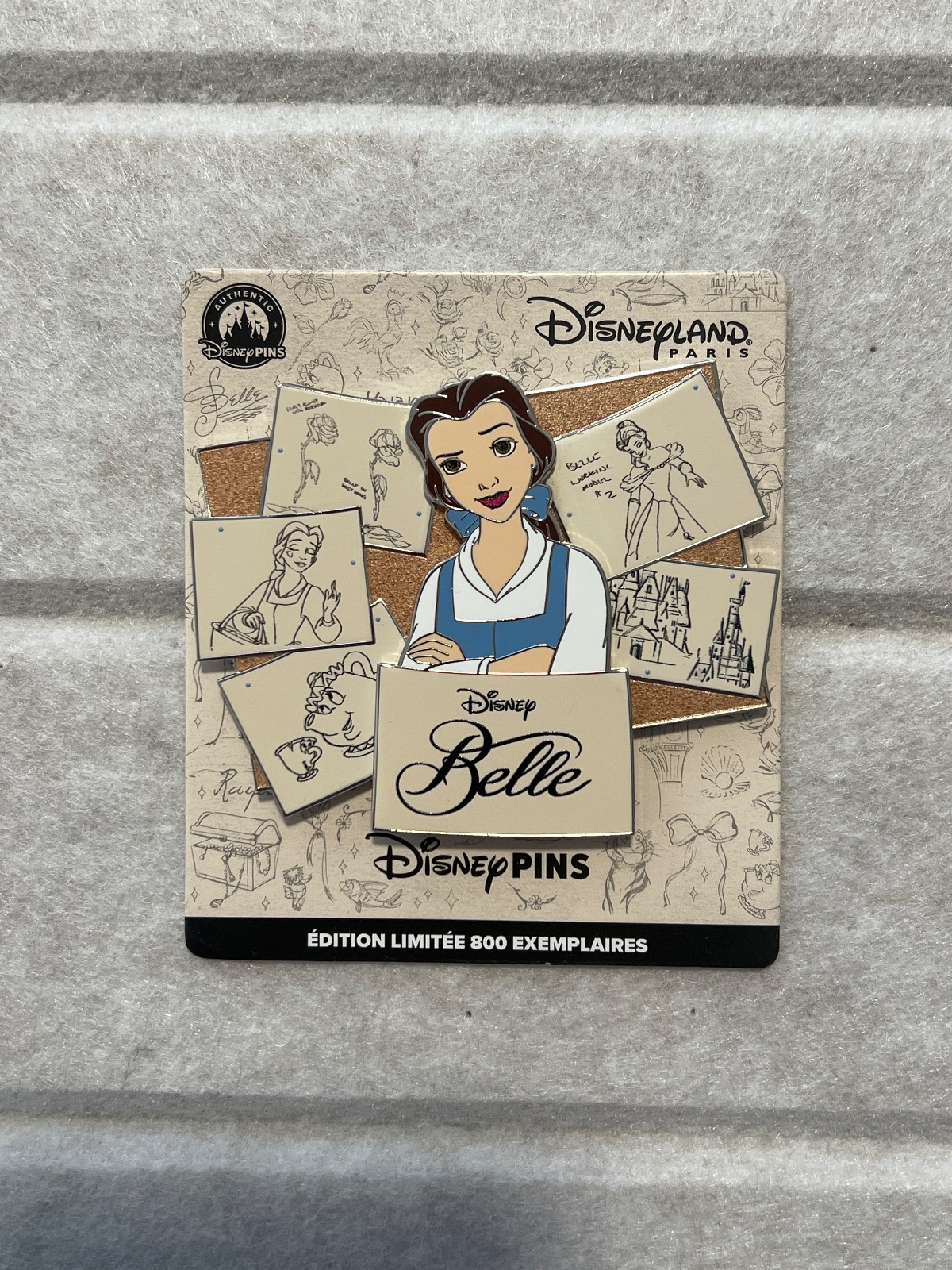 Disneyland Paris Belle Princess Studio Sketch Series Pin