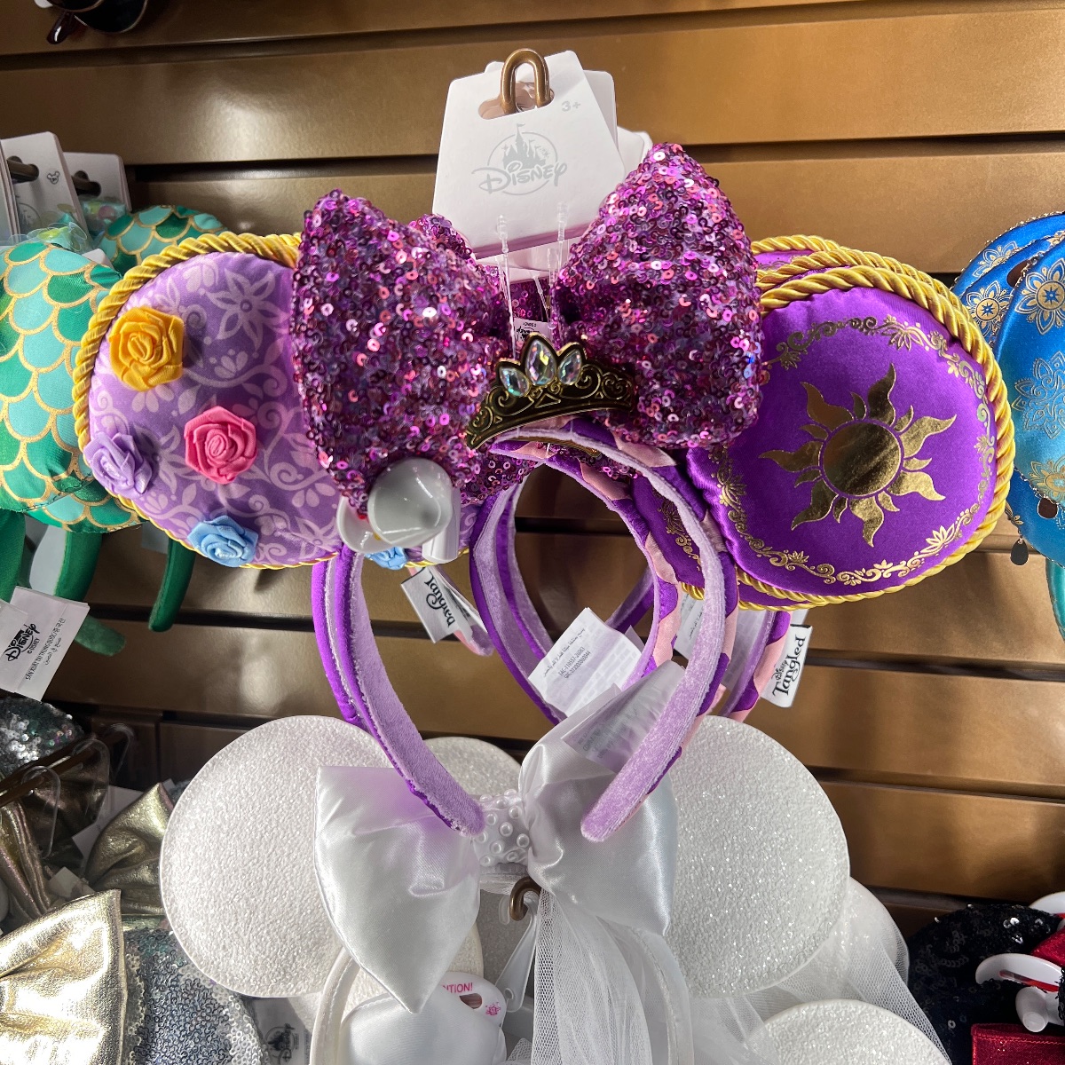 Disneyland Paris Luxe Tangled Rapunzel Sequin Minnie Ears